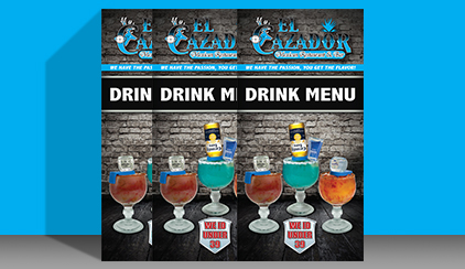 Cazador Drinks Menu